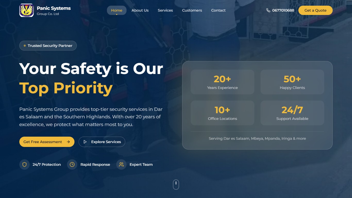 Panic Systems Group — Professional Security Services