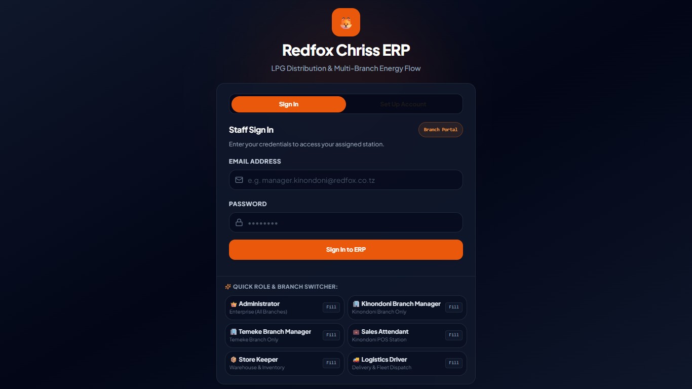 RedFox Chriss LPG Energy ERP