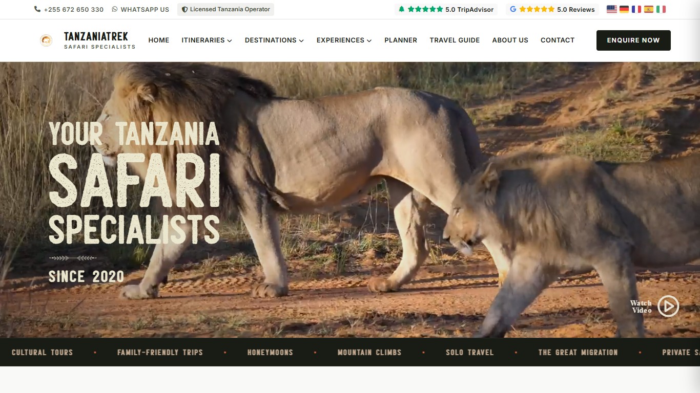 TanzaniaTrek — Safari & Kilimanjaro
